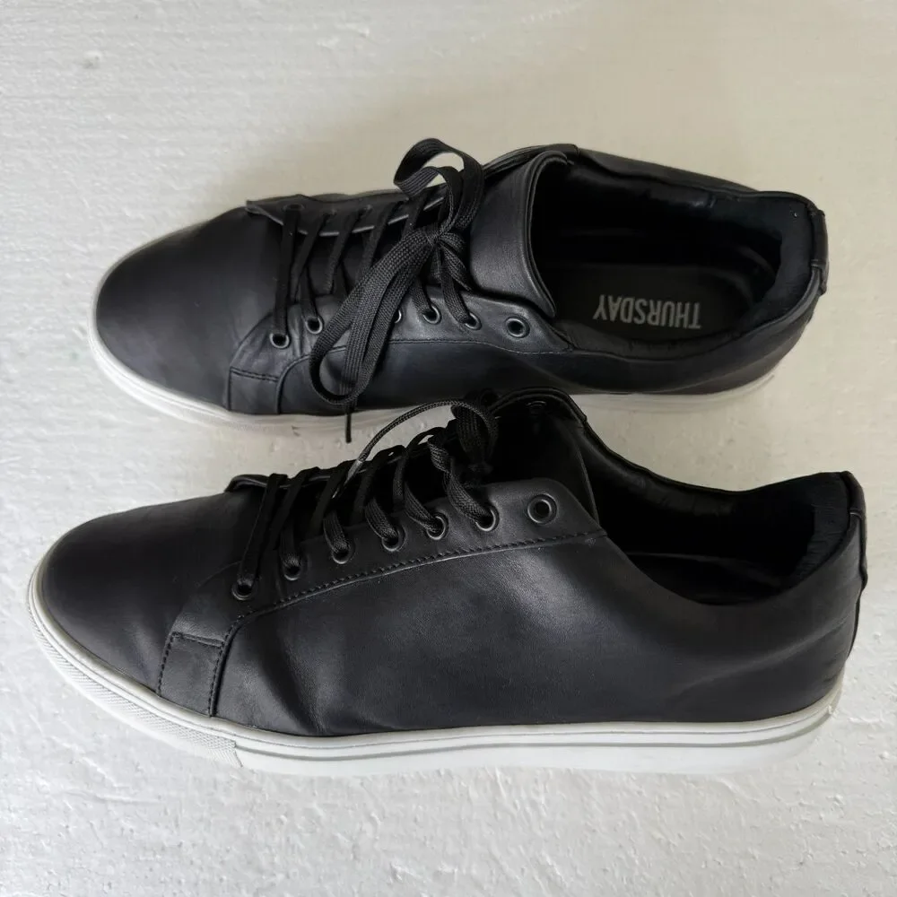 Thursday Premier Low Top Men's Black White Casual Classic Shoe Sneaker Size 12.5